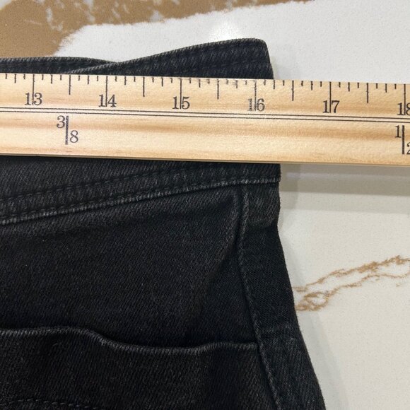 Joe's Jeans Wide Leg Ankle SZ32 Black Rinse High Rise Utility Pockets Stretch - Picture 7 of 10